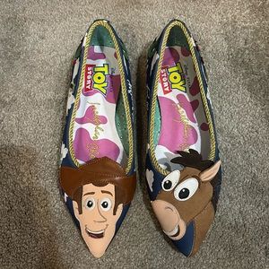 Brand new irregular choice x Toy Story Woody and bullseye “round up gang” flats